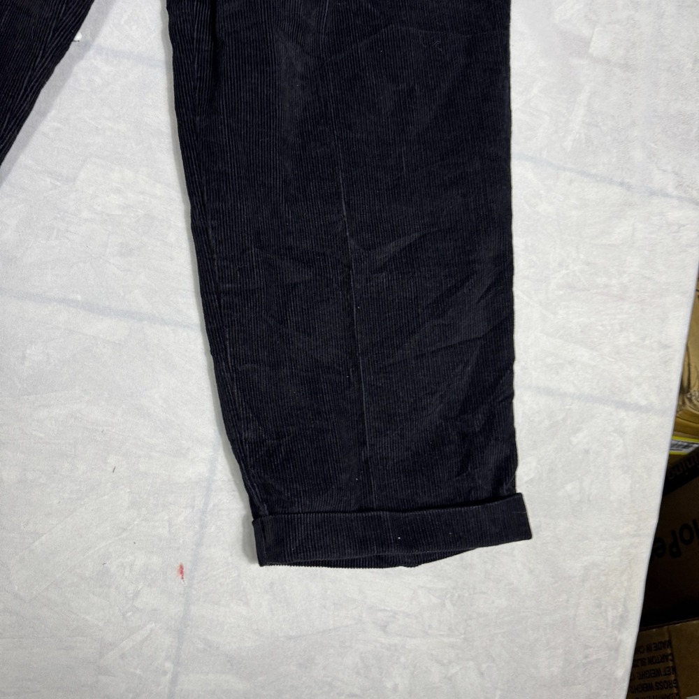 Vintage Dockers Cordrouy Pants Mens Black Classic Fit Pleated Size W34 L30 NWT - Picture 12 of 16